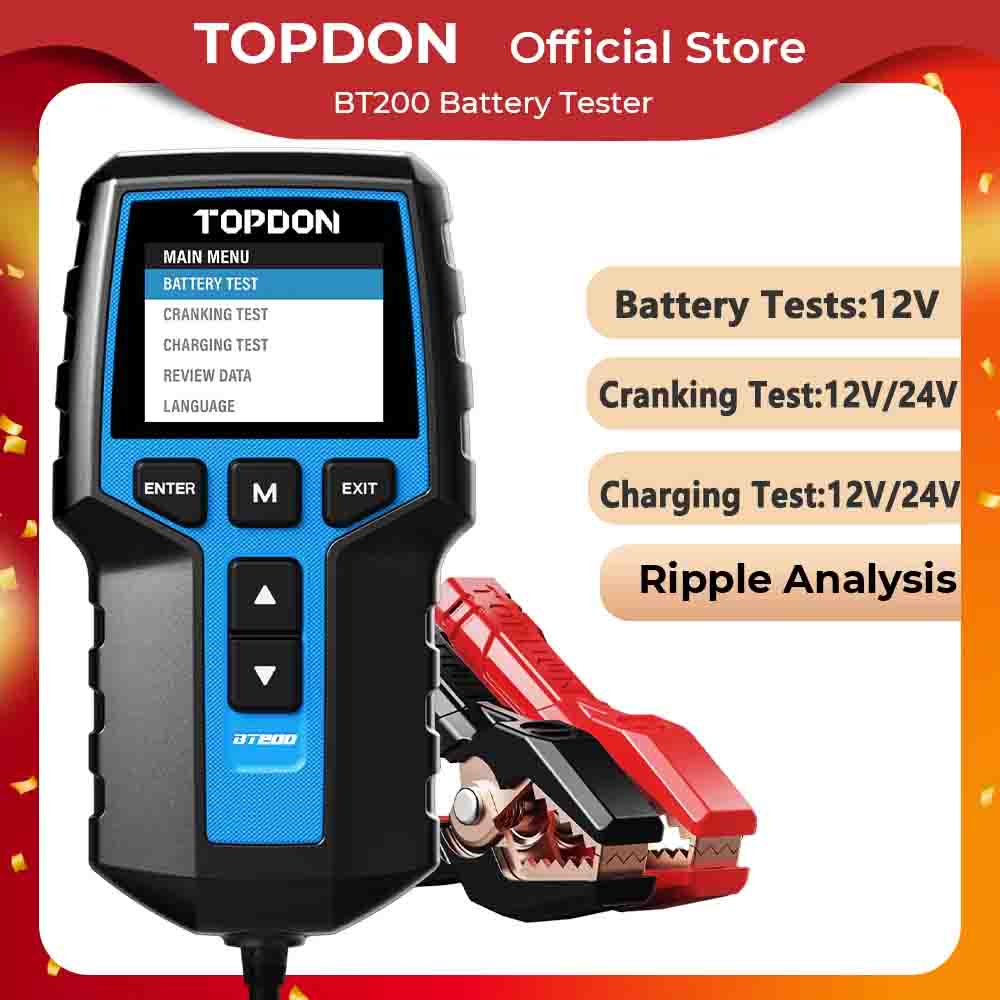 Topdon Tc001 Thermal Camera - TOPDON BT200 Tragbarer Batterietester, Lade- und